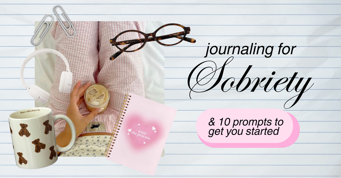 woman's sobriety journal