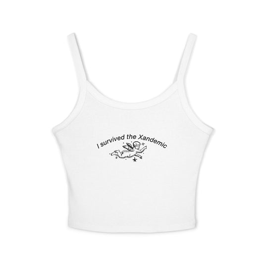 I I Survived the Xandemic Women's Spaghetti Strap Tank Top - Cute Summer Shirt, Gift for Fans, Casual Wear, Stylish Top